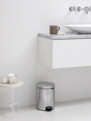 Brabantia Brilliant Steel NewIcon Recycle Double 2L Pedal Bin - Image 1 of 6