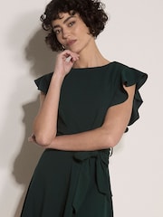 Apricot Black Jersey Crepe Mini Dress - Image 3 of 4