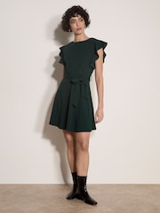 Apricot Black Jersey Crepe Mini Dress - Image 4 of 4