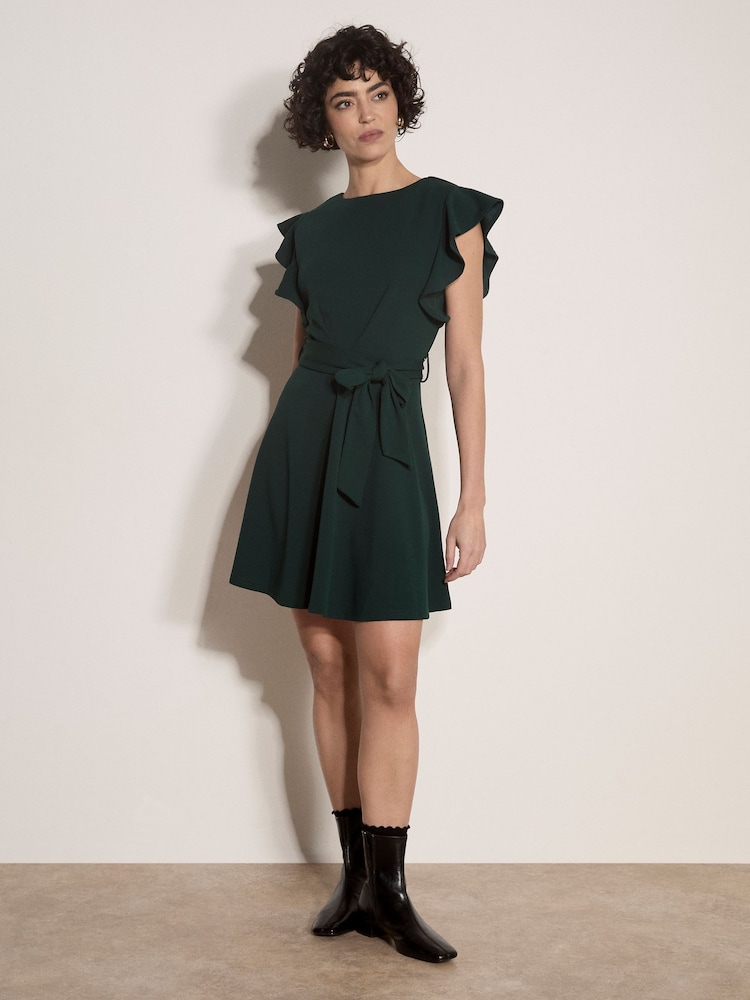 Apricot Black Jersey Crepe Mini Dress - Image 4 of 4 Apricot Black Jersey Crepe Mini Dress - Image 4 of 4
