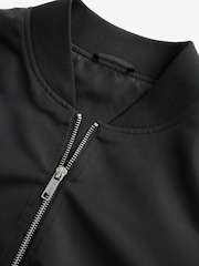 Black Shower Resistant Bomber Jacket - Image 10 of 12
