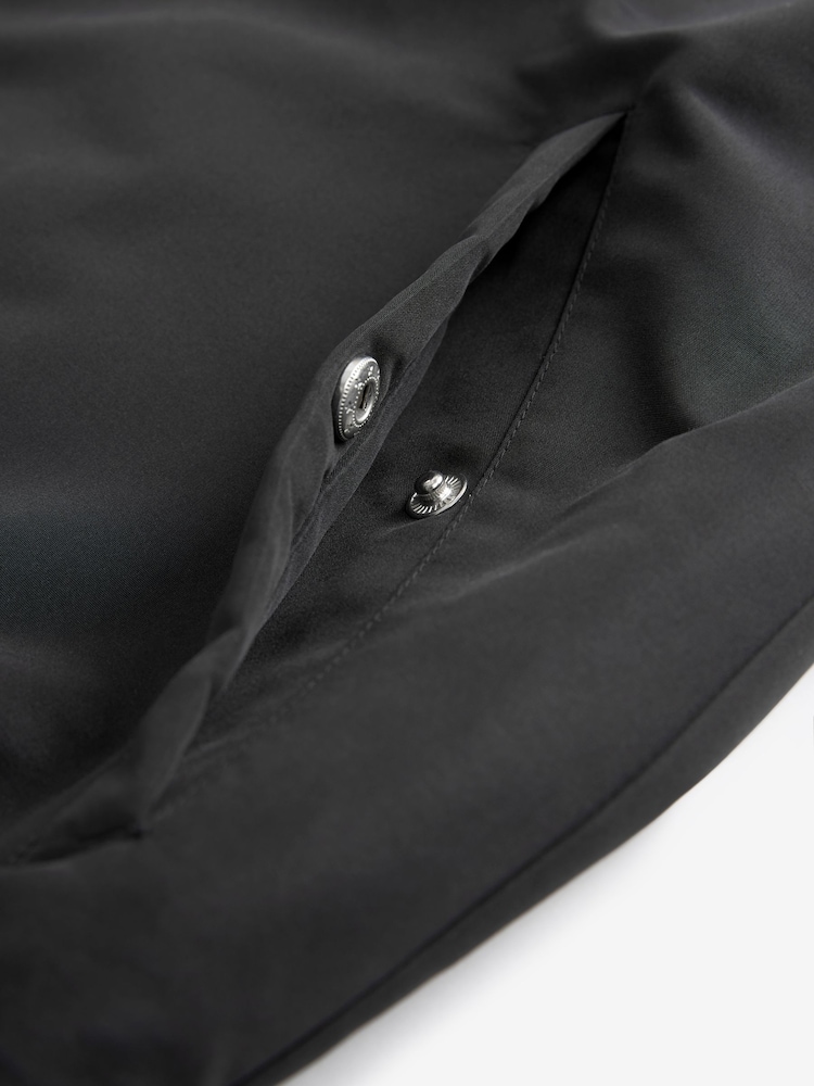 Black Shower Resistant Bomber Jacket - Image 12 of 12