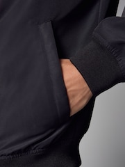 Black Shower Resistant Bomber Jacket - Image 7 of 12