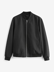 Black Shower Resistant Bomber Jacket - Image 8 of 12