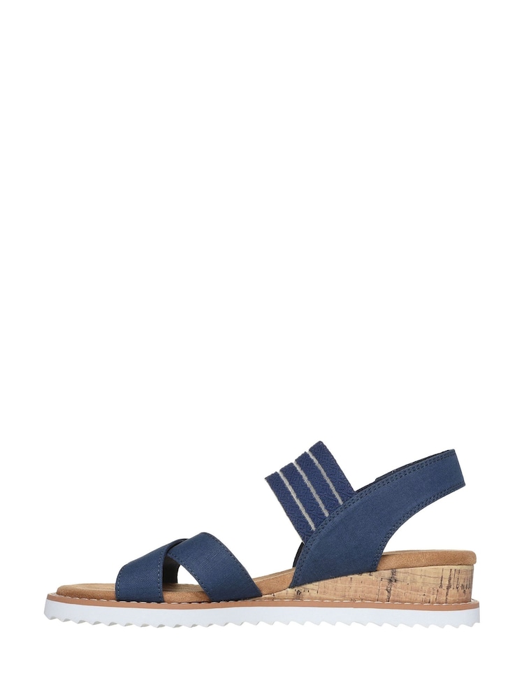 Skechers Blue Womens Bobs Desert Kiss Shore Enough Sandals - Image 2 of 5 Skechers Blue Womens Bobs Desert Kiss Shore Enough Sandals - Image 2 of 5