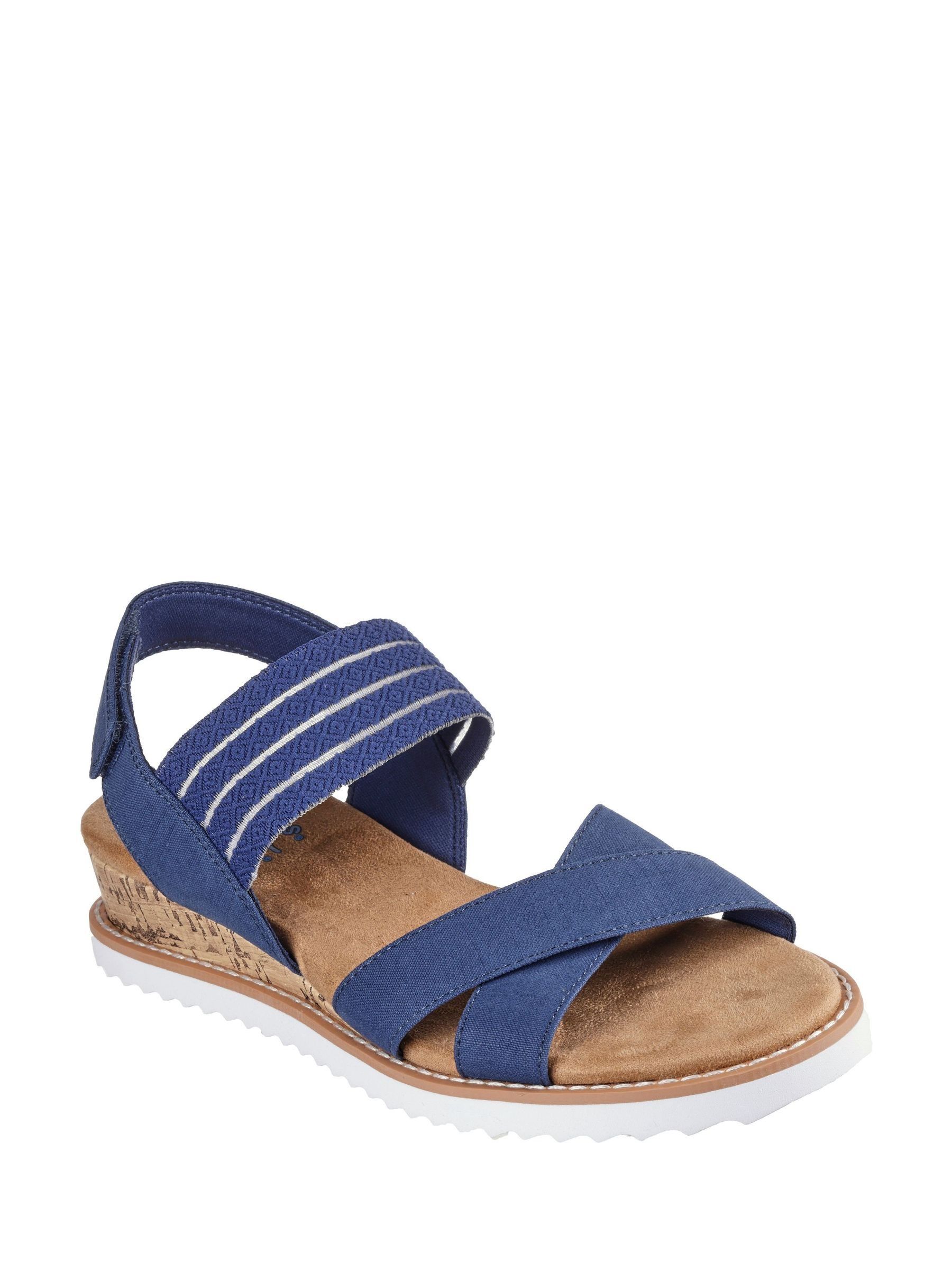 Buy Skechers Blue Womens Bobs Desert Kiss Shore Enough Sandals from Next USA
