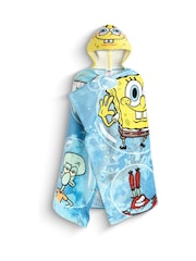 Vanilla Underground Blue SpongeBob SquarePants Poncho Towel - Image 1 of 6