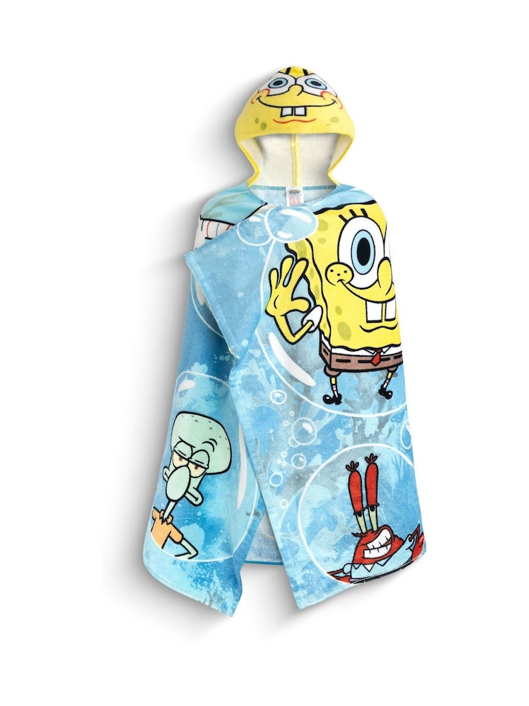 Vanilla Underground Blue SpongeBob SquarePants Poncho Towel - Image 1 of 6