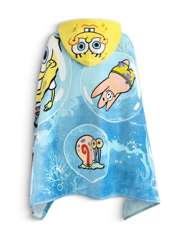Vanilla Underground Blue SpongeBob SquarePants Poncho Towel - Image 2 of 6