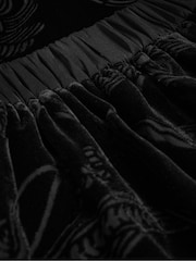 Ted Baker Bettiat Velvet Wide Leg Black Trousers - Image 5 of 6
