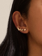 PILGRIM Gold Plated Ava Crawler Star Earrings - Image 2 of 4