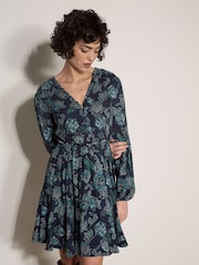 Azul - Minivestido Floral Folk Apricot - Imagen 1 de 4
