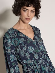 Azul - Minivestido Floral Folk Apricot - Imagen 4 de 4