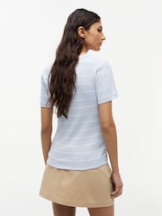 Tommy Hilfiger Blue Flag Embroidery Slim V-Neck T-Shirt - Image 2 of 5