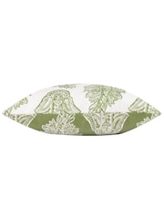 Riva Paoletti Green Kalindi Paisley Floral UV Water Resistant Cushion - Image 4 of 5