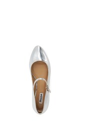 Dune London Silver Hipplie Flat Mary Jane Shoes - Image 4 of 6