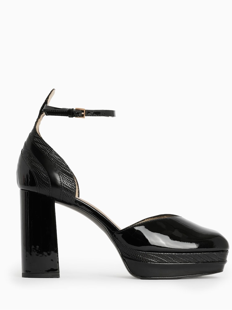 AllSaints Black Tiffany Platform Heels - Image 2 of 6