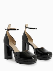 AllSaints Black Tiffany Platform Heels - Image 3 of 6