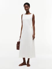 Tommy Hilfiger Natural Knot Interlock Knit Midi Dress - Image 1 of 7