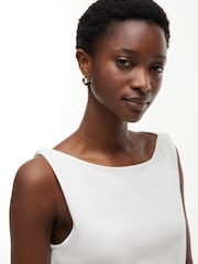 Tommy Hilfiger Natural Knot Interlock Knit Midi Dress - Image 3 of 7