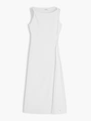 Tommy Hilfiger Natural Knot Interlock Knit Midi Dress - Image 5 of 7