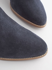 Navy Blue Forever Comfort® Leather Cowboy/Western Boots - Image 7 of 8