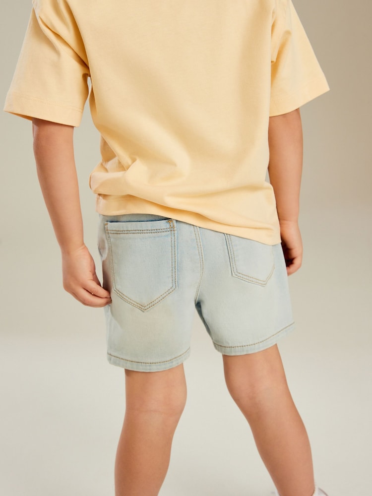 Bleach Jersey Denim Pull-On Shorts (3mths-7yrs) - Image 2 of 6