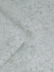 Laura Ashley Mineral Green Corrina Leaf 10M Wallpaper - Image 3 of 4