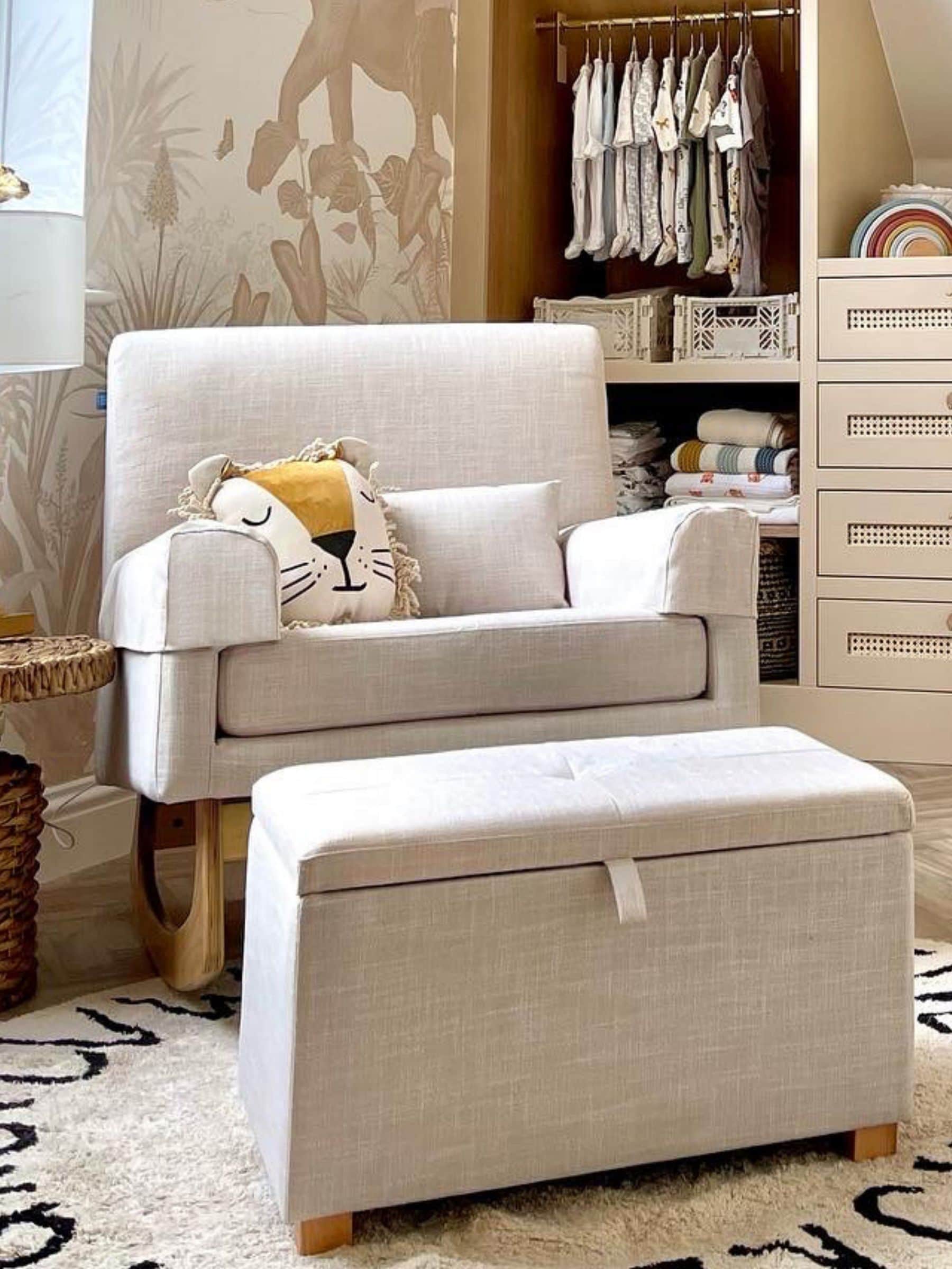 Buy Gaia Baby Oatmeal Serena Nursing Rocking Chair from the Next UK online shop