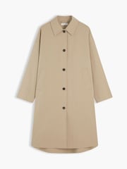 Tommy Hilfiger Brown Water Repellent Twill Single Breasted Coat - Image 5 of 6