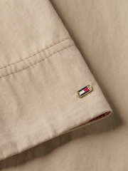 Tommy Hilfiger Brown Water Repellent Twill Single Breasted Coat - Image 6 of 6