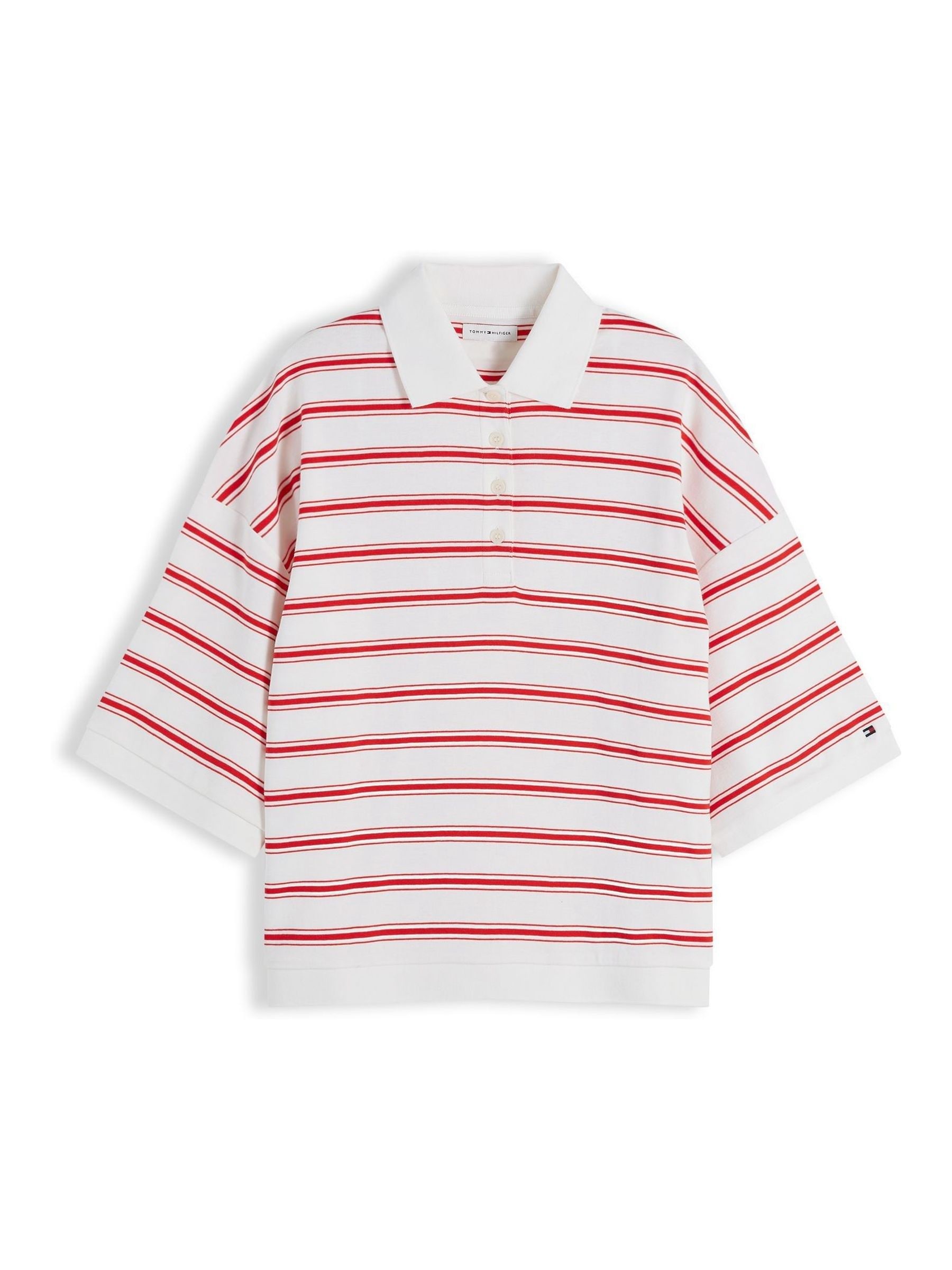 トップス BOTTER 21SS Iconic Oversized Polo Shirt Buy Tommy Hilfiger Red Oversized Fit Stripe Polo Shirt from Next USA
