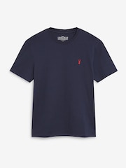 Navy Blue/Grey Jersey Pyjamas Shorts Set - Image 5 of 6