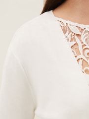 Phase Eight Cream Salma Lightweight Knitted Jacket - Image 5 of 6