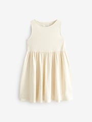 Ecru Crochet Vest Dress (3-12yrs) - Image 8 of 10