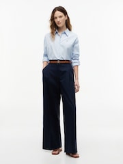 Tommy Hilfiger Blue Boxy Fit Poplin Shirt - Image 3 of 5