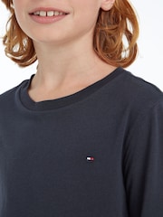 modra - Majica z dolgimi rokavi Tommy Hilfiger - Slika 2 iz 5