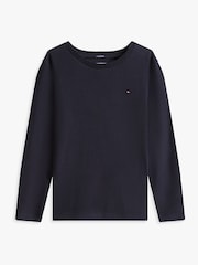 Tommy Hilfiger Blue Basic Long Sleeve Top - Image 6 of 7