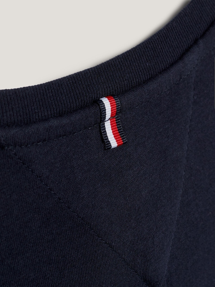 Tommy Hilfiger Blue Basic Long Sleeve Top - Image 7 of 7
