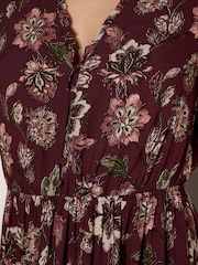 Rojo - Minivestido Floral Folk Apricot - Imagen 3 de 4