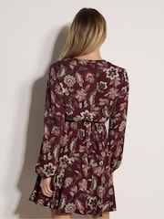 Rojo - Minivestido Floral Folk Apricot - Imagen 4 de 4
