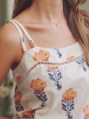 Cream Floral Cami Short Set - Image 4 of 9