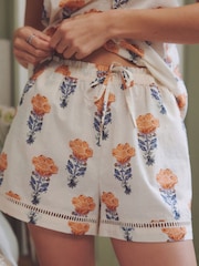 Cream Floral Cami Short Set - Image 5 of 9