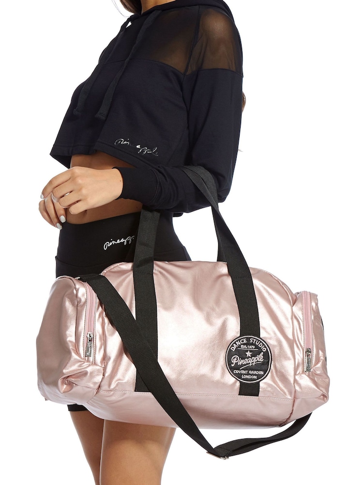 Pineapple Rose Gold Pink Mini Holdall Dance Kit Bag - Image 1 of 7