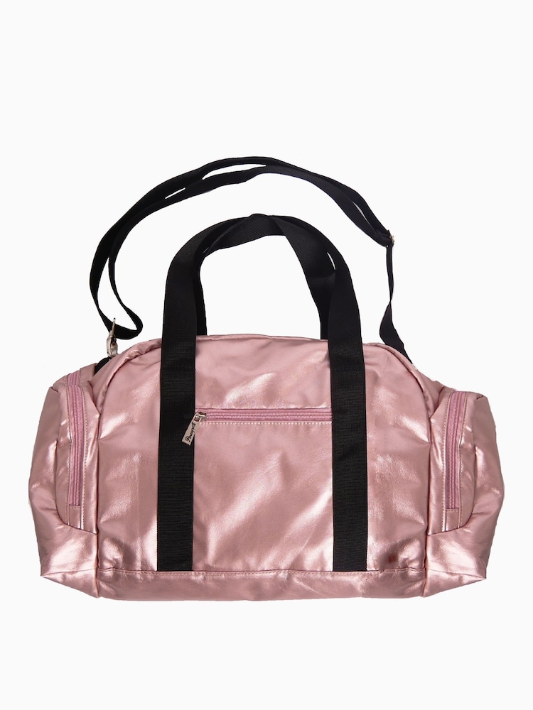 Pineapple Rose Gold Pink Mini Holdall Dance Kit Bag - Image 7 of 7