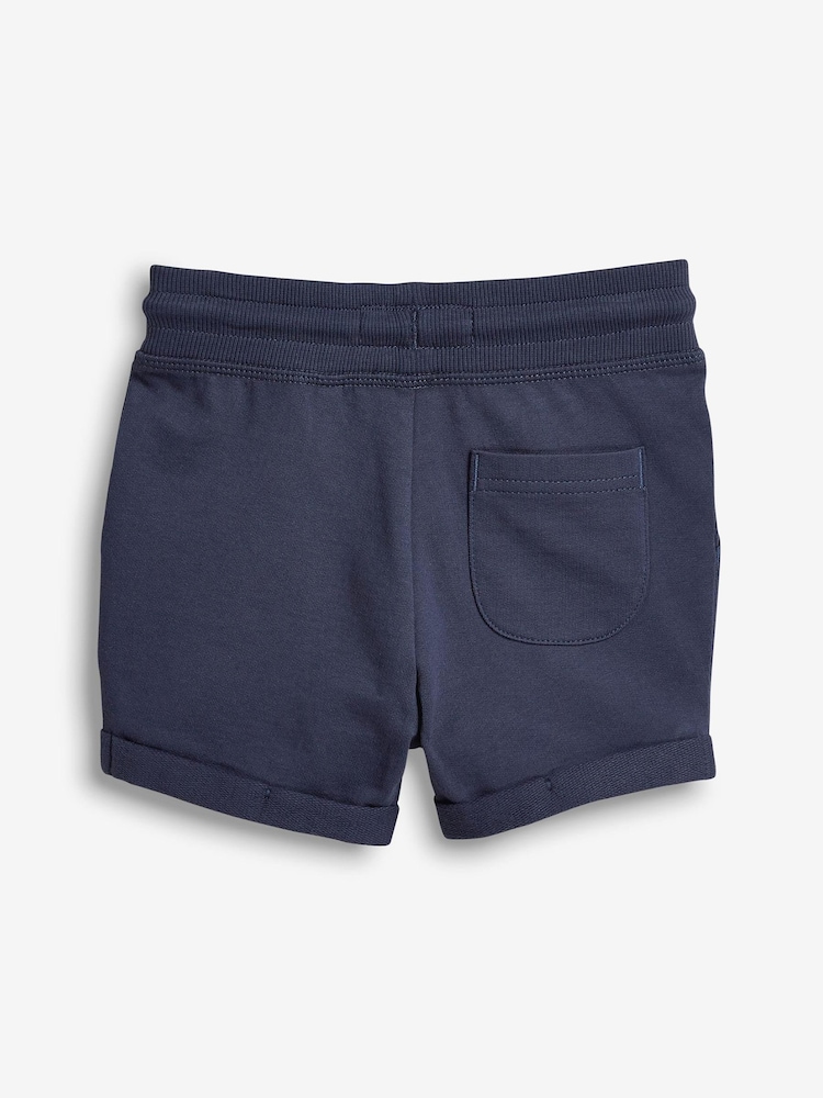 Black/Navy/Grey Jersey Shorts 3 Pack (3mths-7yrs) - Image 4 of 7