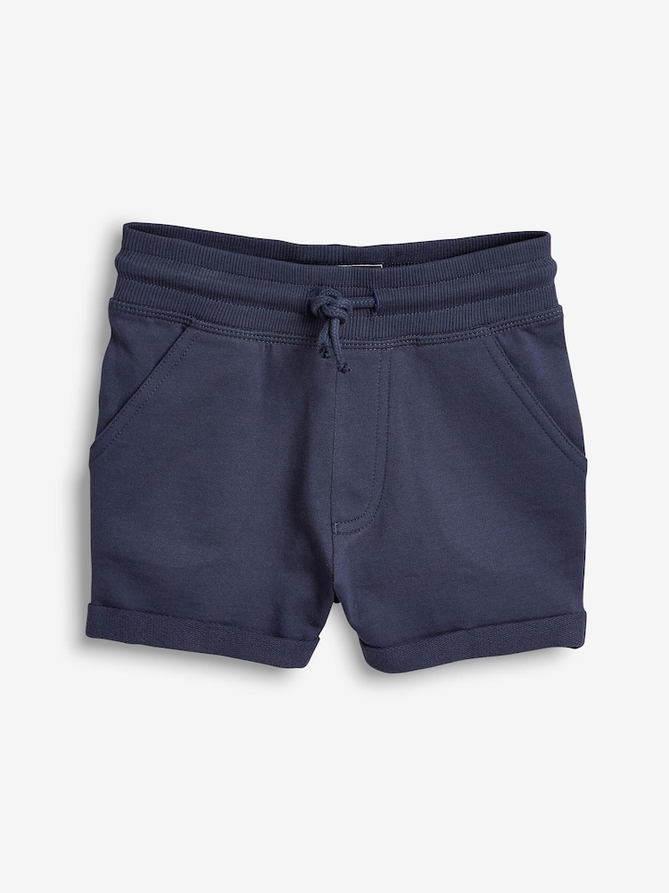 Black/Navy/Grey Jersey Shorts 3 Pack (3mths-7yrs) - Image 6 of 7