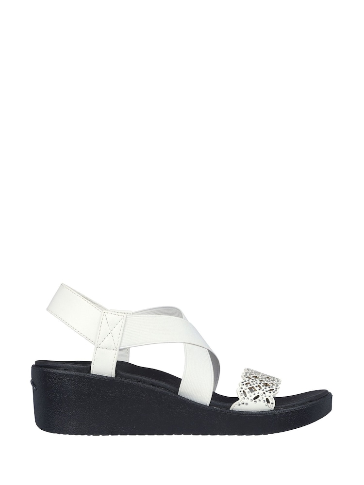 Skechers White Rumble on Glammed up Sandals - Image 1 of 5