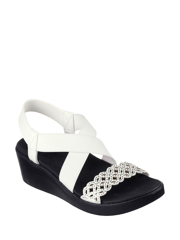 Skechers White Rumble on Glammed up Sandals - Image 2 of 5