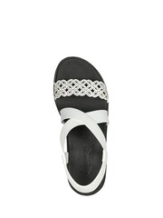 Skechers White Rumble on Glammed up Sandals - Image 4 of 5